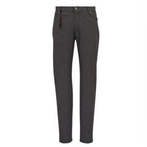 NWT Pescarolo Nerano M Pants Trousers Mens 54 36 Dark Gray Straight Leg 5 Pocket